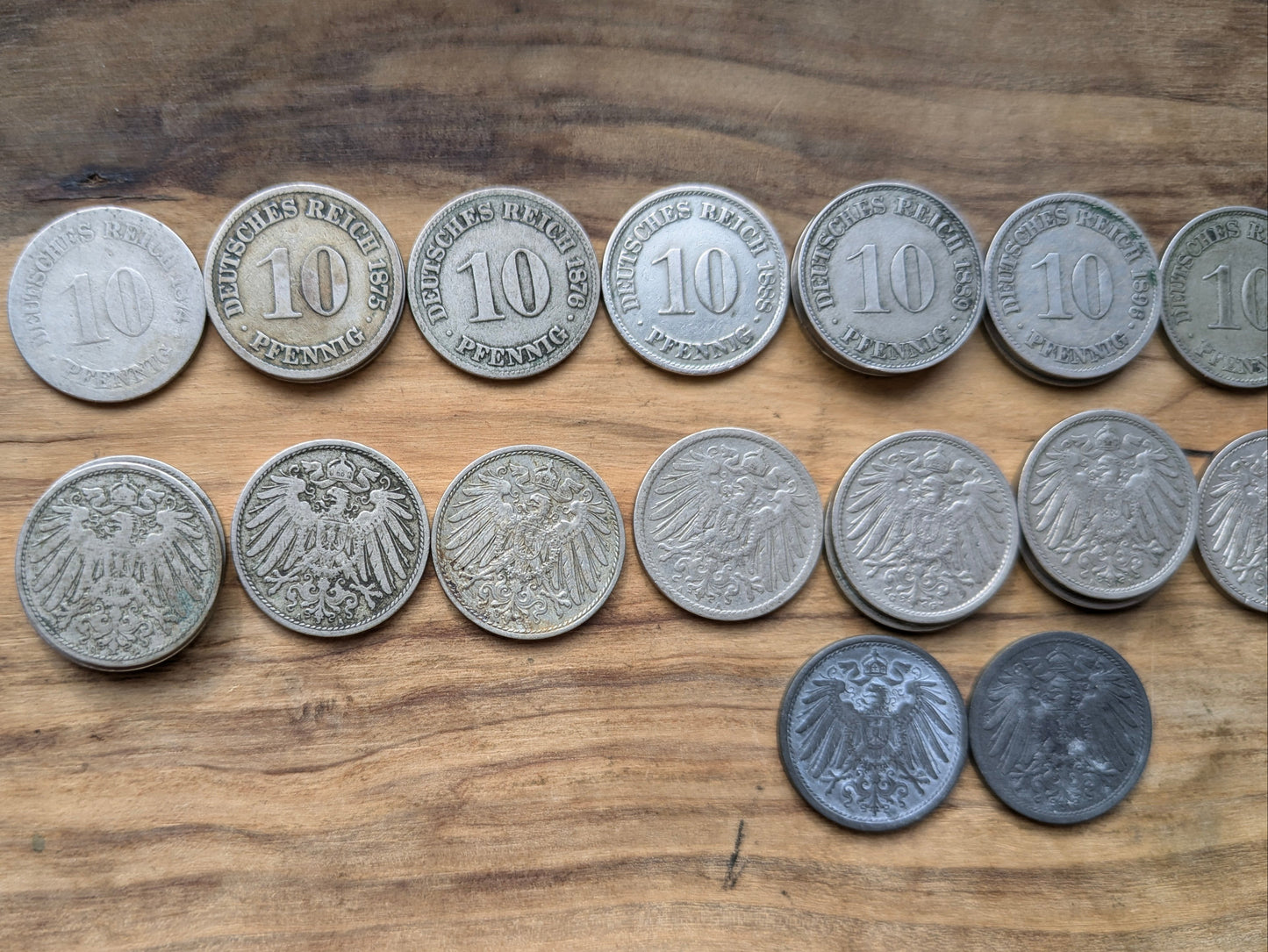 1800s and 1900s German 10 Pfennig - Great condition - Choose by Date - German Empire, WWI Era Germany Coin -