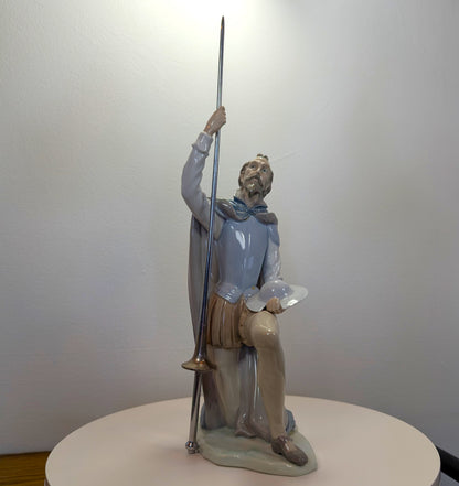 Rare LLADRO  The Quest Don Quixote WITH Lance - missing fingers - No Box