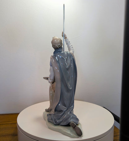 Rare LLADRO  The Quest Don Quixote WITH Lance - missing fingers - No Box