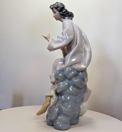 LLADRO Angel With Score - #1322 Glossy - Angels and Cherubs Collection - Missing Score - No Box