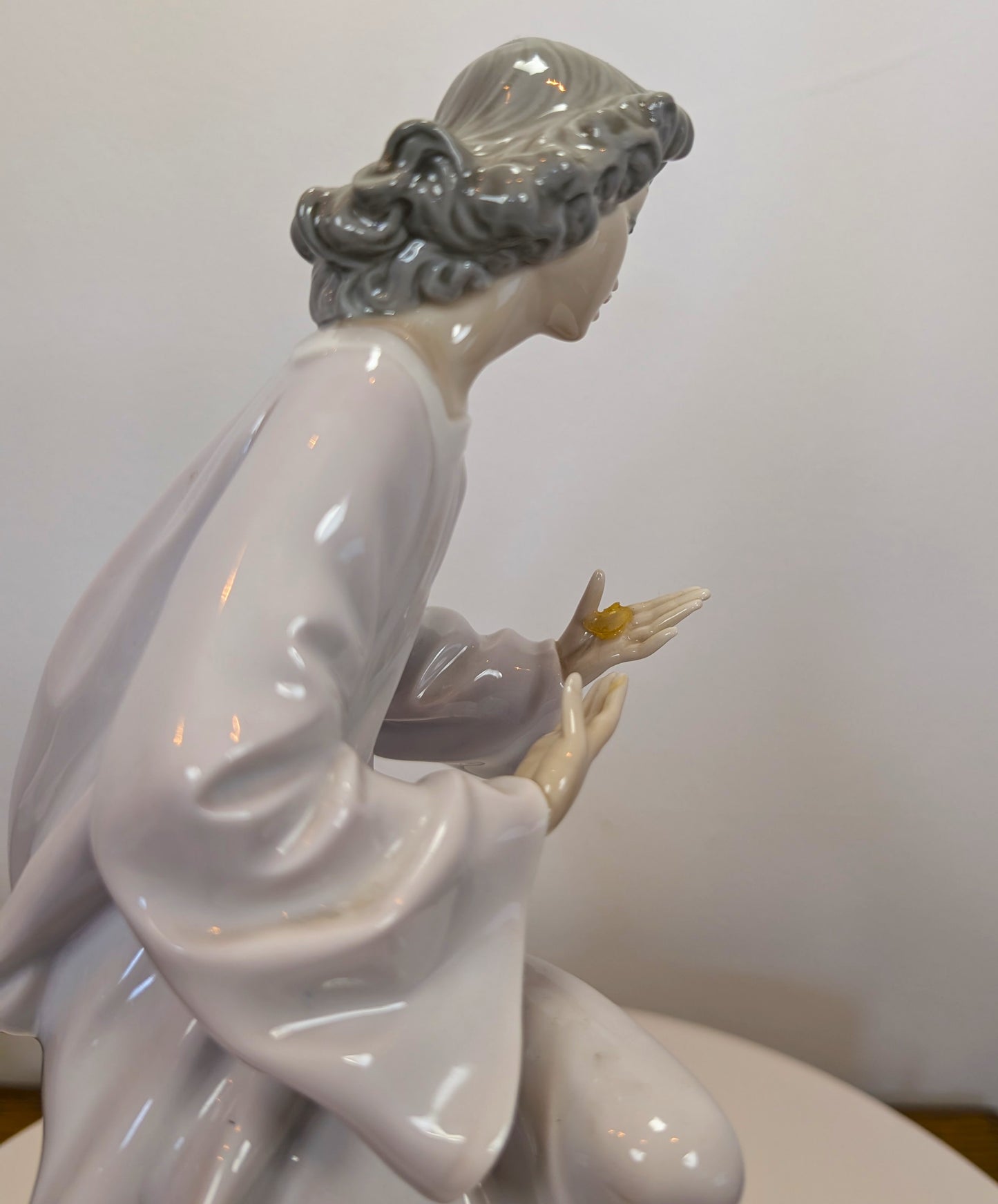 LLADRO Angel With Score - #1322 Glossy - Angels and Cherubs Collection - Missing Score - No Box