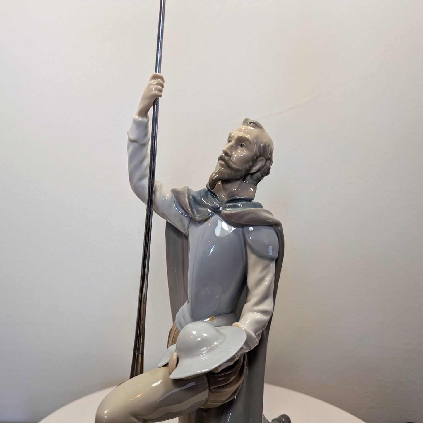Rare LLADRO  The Quest Don Quixote WITH Lance - missing fingers - No Box