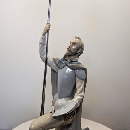 Rare LLADRO  The Quest Don Quixote WITH Lance - missing fingers - No Box