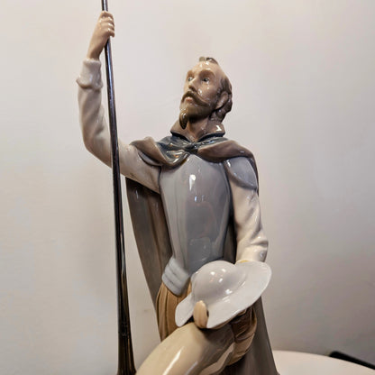 Rare LLADRO  The Quest Don Quixote WITH Lance - missing fingers - No Box