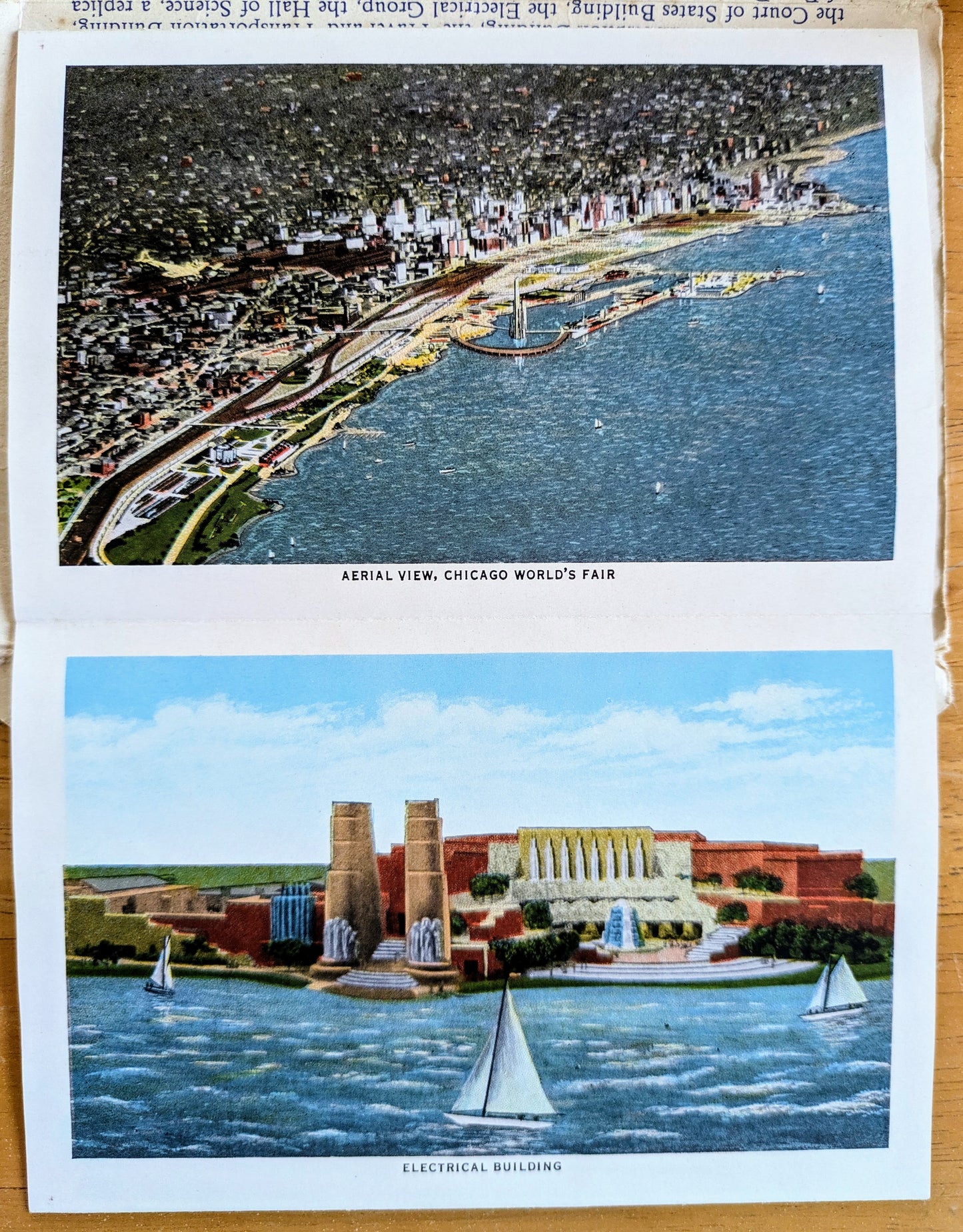 1933 Chicago World's Fair Century of Progress Souvenir Booklet - Unposted/Blank - Vintage Chicago World's Fair Postcard Photo Folder