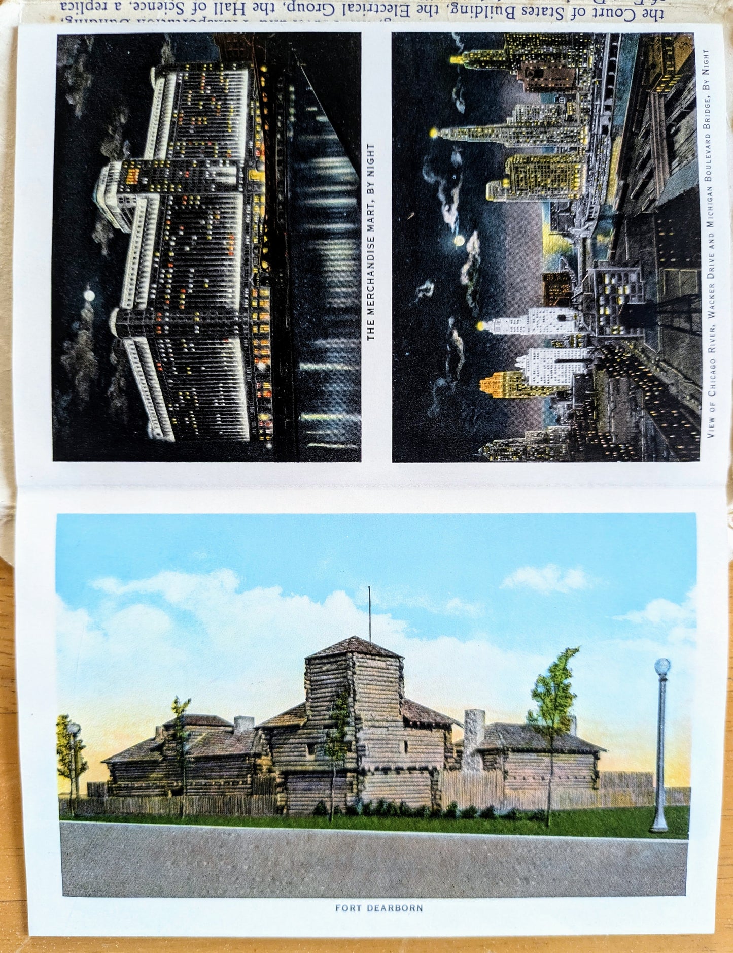 1933 Chicago World's Fair Century of Progress Souvenir Booklet - Unposted/Blank - Vintage Chicago World's Fair Postcard Photo Folder