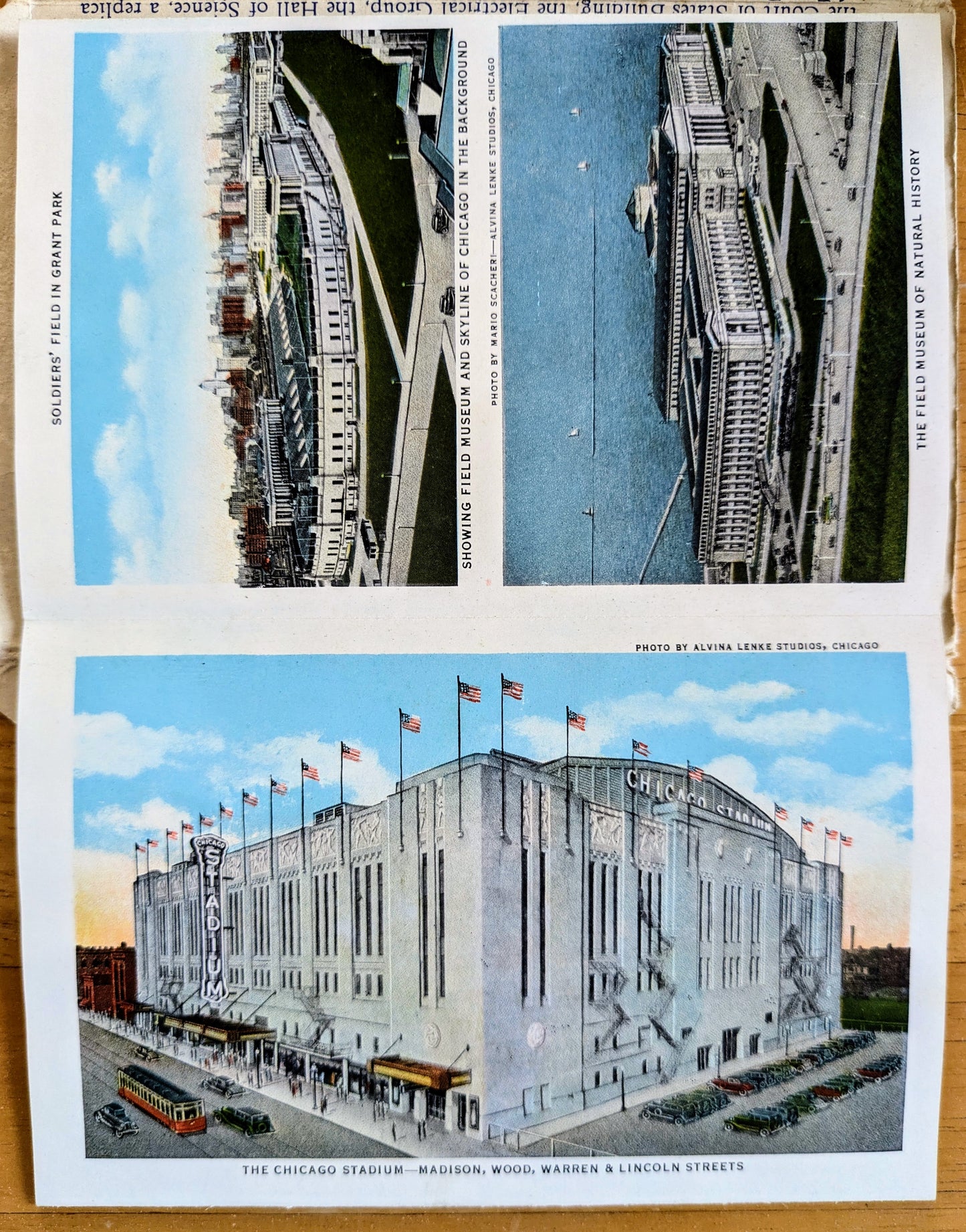 Lot of 6 1933 Chicago World's Fair Century of Progress Linen Postcards - All Posted/Stamped - Vintage Chicago World's Fair Postcard