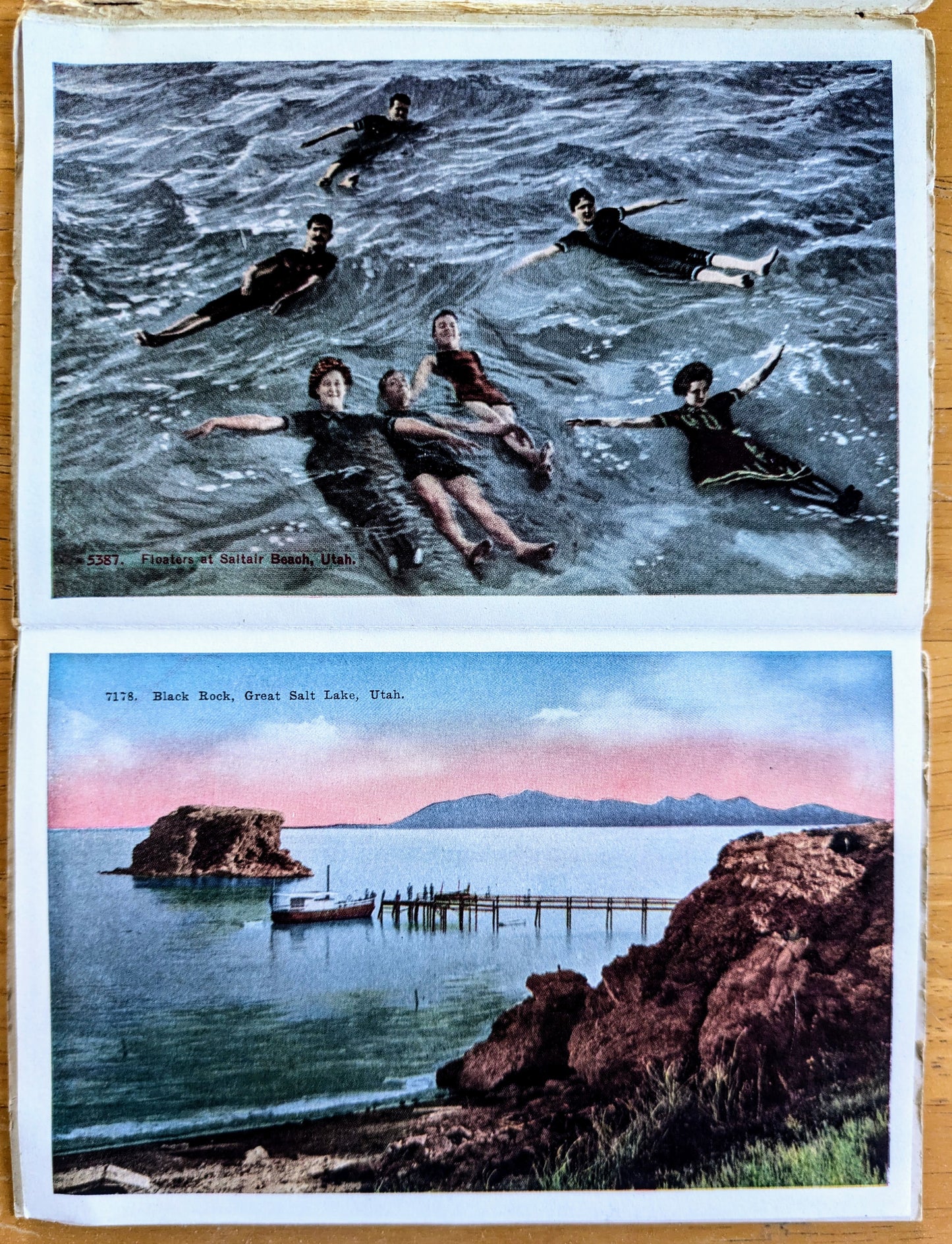 1915 Postmarked Over Soldiers Summit Denver & Rio Grande R.R. Souvenir Booklet - Vintage Denver and Rio Grande Railroad Postcard Folder