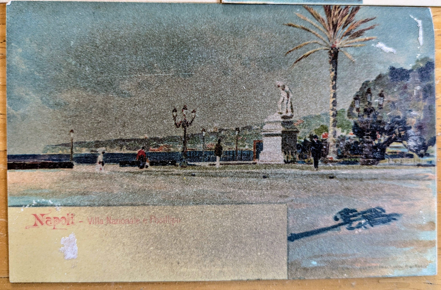 Lot of 3 1900s Napoli Italy Artist Scenes Postcards - Unposted/Blank - Pre-1907 Richter & Co. Naples Italian Painting Postcard