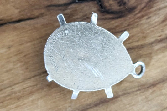 Sterling Silver Ladybug Charm - Stamped and Tested Sterling Silver - Wells Sterling Jewelry
