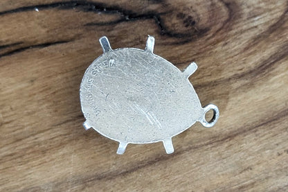 Sterling Silver Ladybug Charm - Stamped and Tested Sterling Silver - Wells Sterling Jewelry