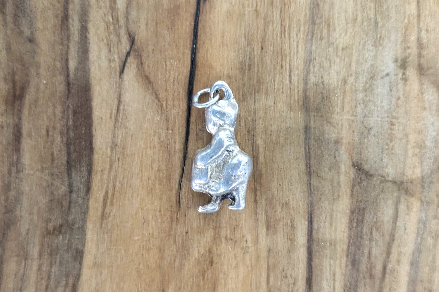 Sterling Silver Dutch Girl Charm - Tested Sterling Silver - Small Sterling Dutch Girl