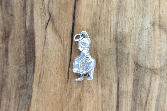 Sterling Silver Dutch Girl Charm - Tested Sterling Silver - Small Sterling Dutch Girl