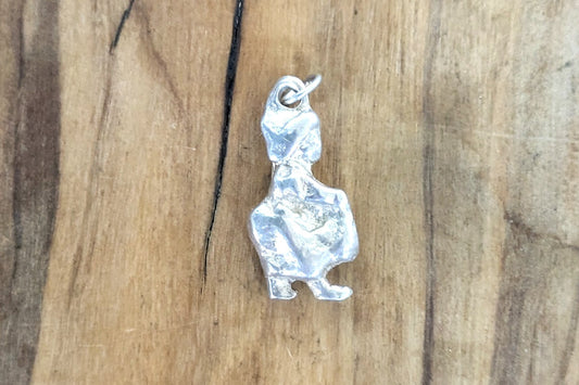 Sterling Silver Dutch Girl Charm - Tested Sterling Silver - Small Sterling Dutch Girl