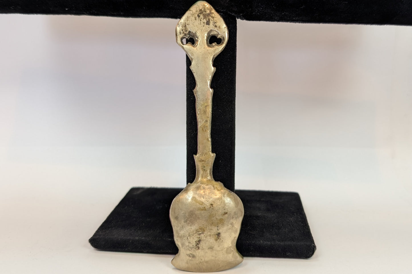 Vintage Floral Bouquet Shovel Scoop Spoon - Italian Metal - Sugar Spoons