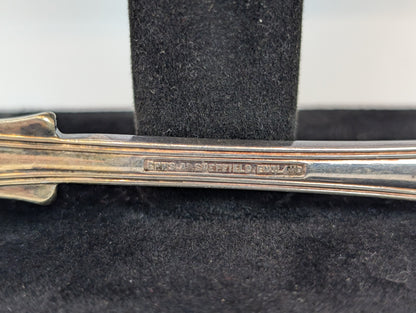 Sheffield EPNS Gold Tone Berry Design Serving Spoons - Amazing Designs - Well Detailed - Large Antiques