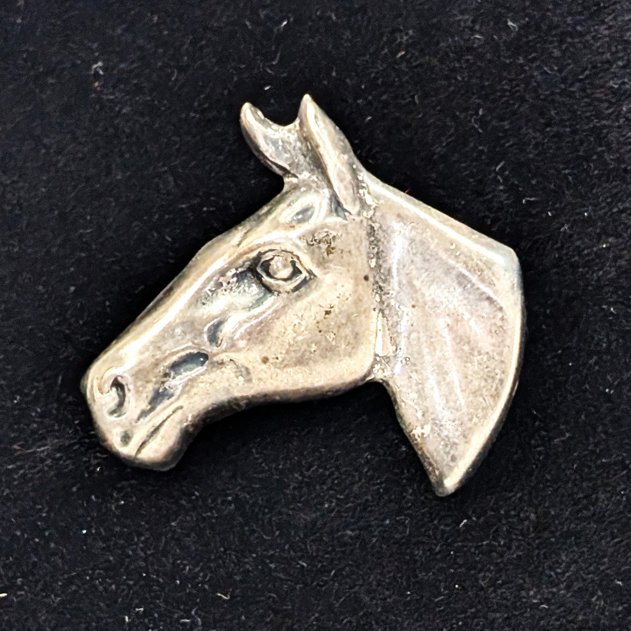 Vintage Sterling Horse Pin - 925 Silver Equine profile - 1.8 Grams