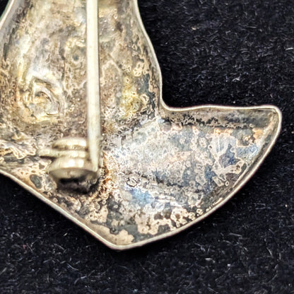 Vintage Sterling Horse Pin - 925 Silver Equine profile - 1.8 Grams