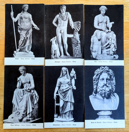 1910s Vatican Museum Roman Statues Black and White Postcard - Choose by Statue - Vintage Museo Vaticano Rome Lithograph Postcard