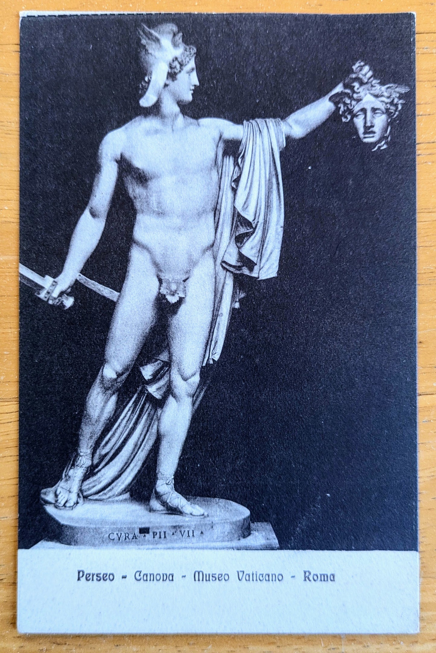 1910s Vatican Museum Roman Statues Black and White Postcard - Choose by Statue - Vintage Museo Vaticano Rome Lithograph Postcard