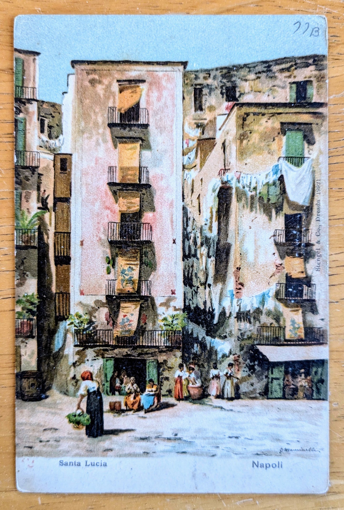 Lot of 2 1900s Capri and Naples Italy Stengel & Co. Postcards - Stengel & Co. Publisher - Antique Capri and St. Lucia Napoli Postcards