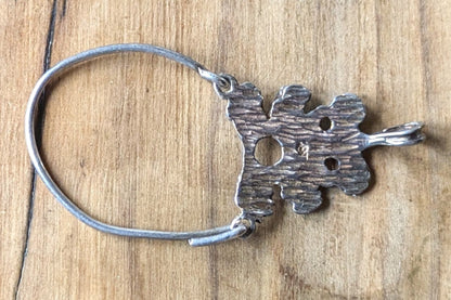 Cute Silver Teddy Bear Charm - Tested Sterling Silver - Stuffed Animal Jewelry