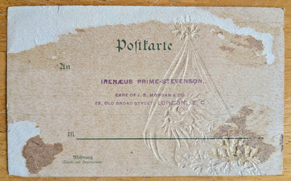 1900s Imperial Germany Flag "Deutschland uber alles" Lyrics Embossed Postcard - German Patriotic Song - Antique German Patriotism Postcard