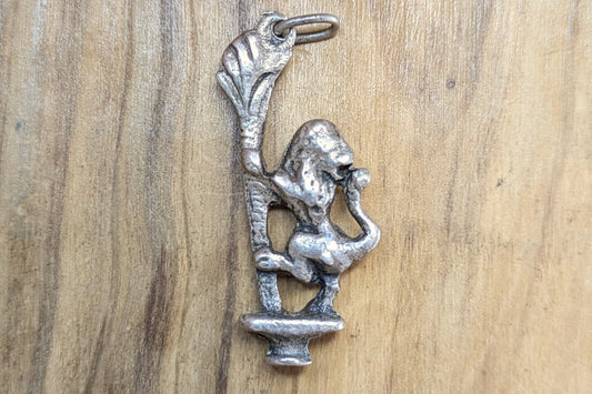 Silver Lion of Judah Charm - Stamped and Tested Sterling Silver - Religious Jewelry - Old Testament - Jesus Symbolism