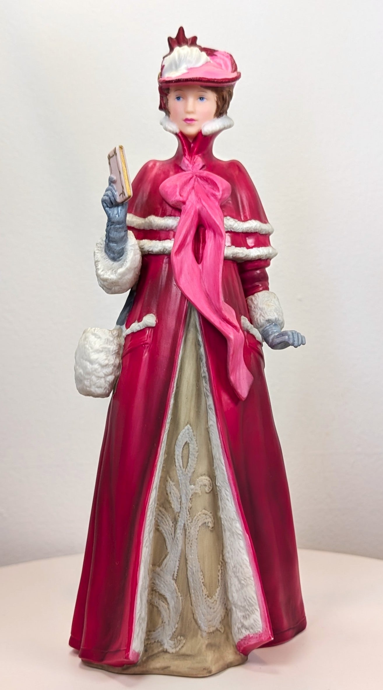 1989 Avon Mrs. Albee Award Porcelain Figurine - Christmas Sleigh - Like New, No Box - Avon Presidents Club Award 1989