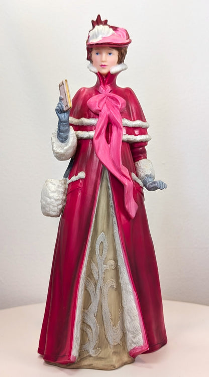 1989 Avon Mrs. Albee Award Porcelain Figurine - Christmas Sleigh - Like New, No Box - Avon Presidents Club Award 1989