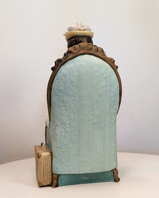 1982 Avon Mrs. Albee Award Porcelain Figurine - Victorian Chair - Like New, No Box - Avon Presidents Club Award 1982