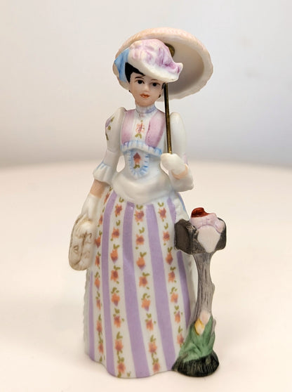 1988 Avon Mrs. Albee Award MINI Porcelain Figurine - 3.25", No Dome - Like New, No Box - Avon Presidents Club Miniature Award 1988