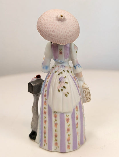 1988 Avon Mrs. Albee Award MINI Porcelain Figurine - 3.25", No Dome - Like New, No Box - Avon Presidents Club Miniature Award 1988