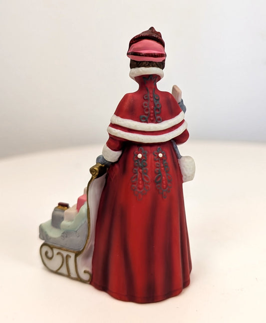 1989 Avon Mrs. Albee Award MINI Porcelain Figurine - 3.25", No Dome - Like New, No Box - Avon Presidents Club Miniature Award 1989