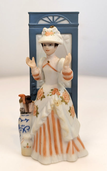 1993 Avon Mrs. Albee Award MINI Porcelain Figurine - 3.25", No Dome - Like New, No Box - Avon Presidents Club Miniature Award 1993