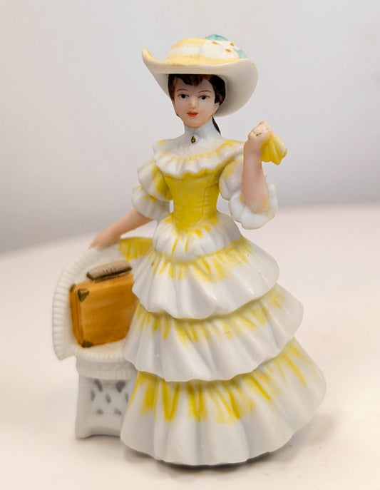 1990 Avon Mrs. Albee Award MINI Porcelain Figurine - 3.25", No Dome - Like New, No Box - Avon Presidents Club Miniature Award 1990
