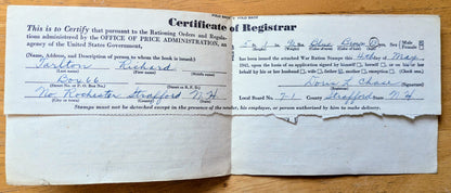 1942 World War II Ration Book No. 1 - With or Without Stamps - 1942 Vintage War Ration Booklet Number One