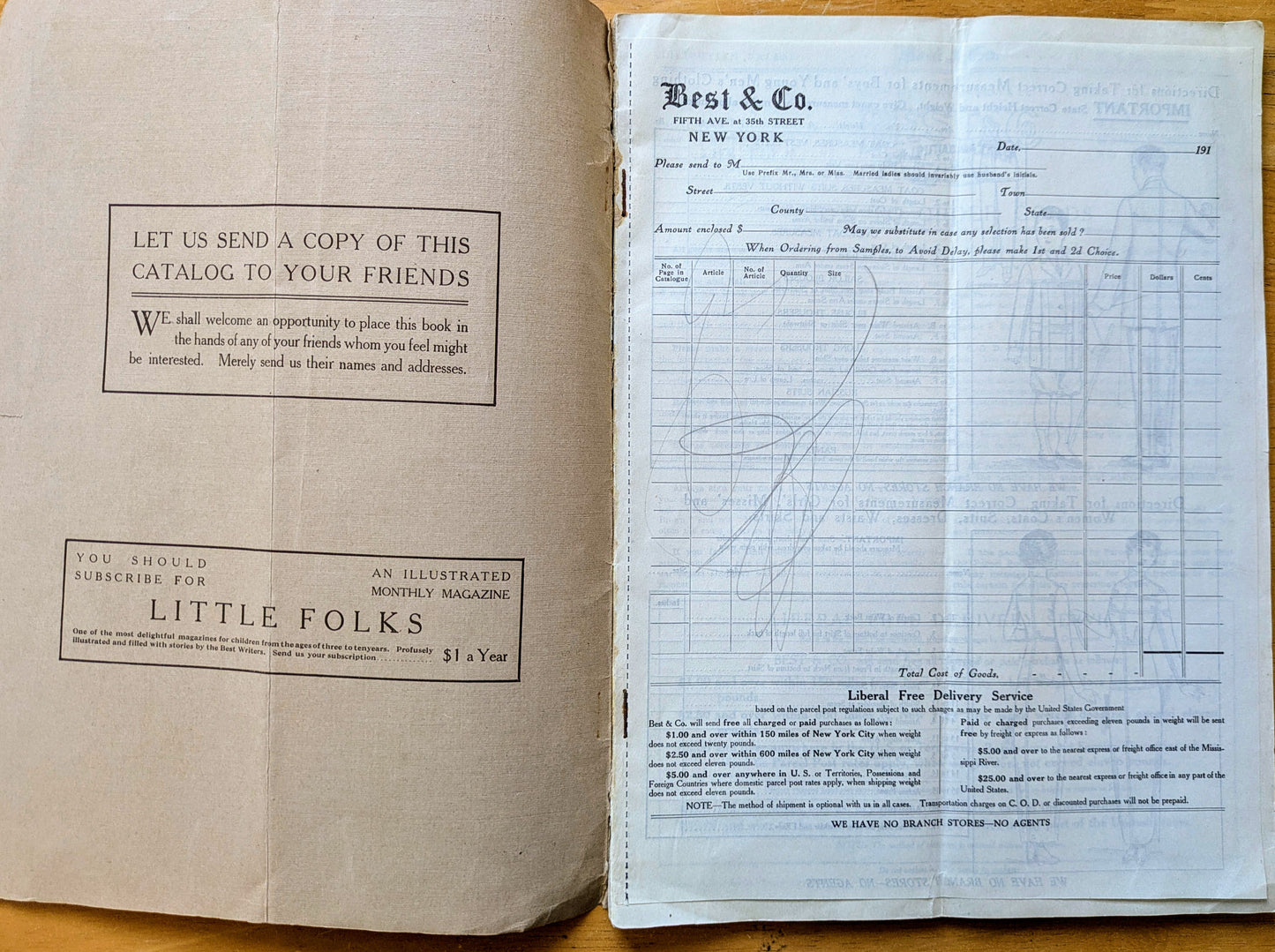 1913-1914 Best & Co. 5th Avenue New York Fall and Winter Catalogue - Antique Best and Co. New York Fashion Catalogue No. 112