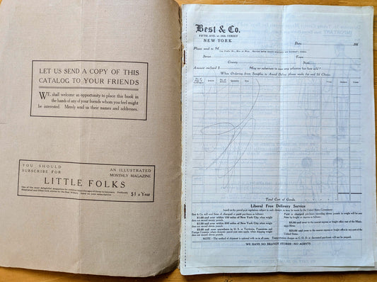 1913-1914 Best & Co. 5th Avenue New York Fall and Winter Catalogue - Antique Best and Co. New York Fashion Catalogue No. 112