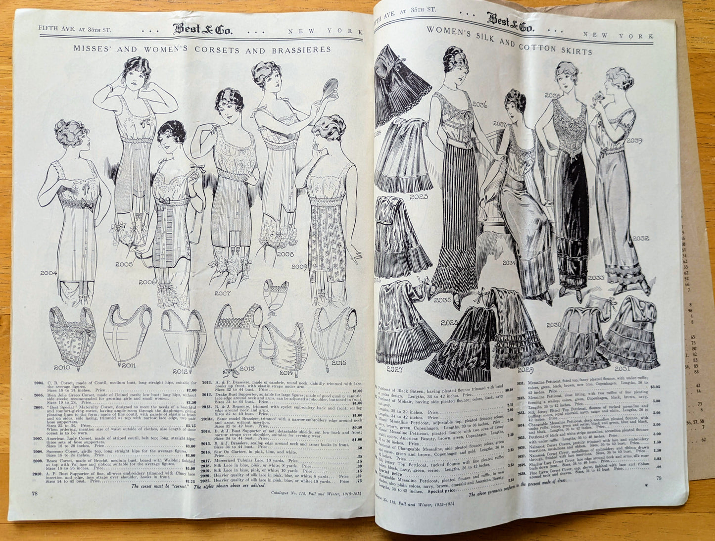 1913-1914 Best & Co. 5th Avenue New York Fall and Winter Catalogue - Antique Best and Co. New York Fashion Catalogue No. 112
