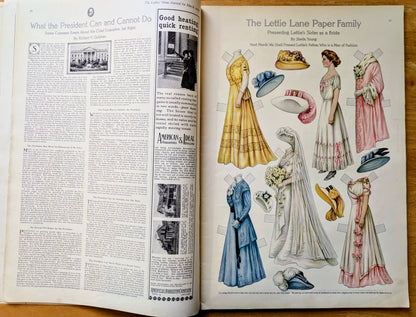 March 1909 The Ladies Home Journal Fashion Magazine - 100 Fashion Pictures - Antique Ladies Home Journal Large Print 1909 Issue