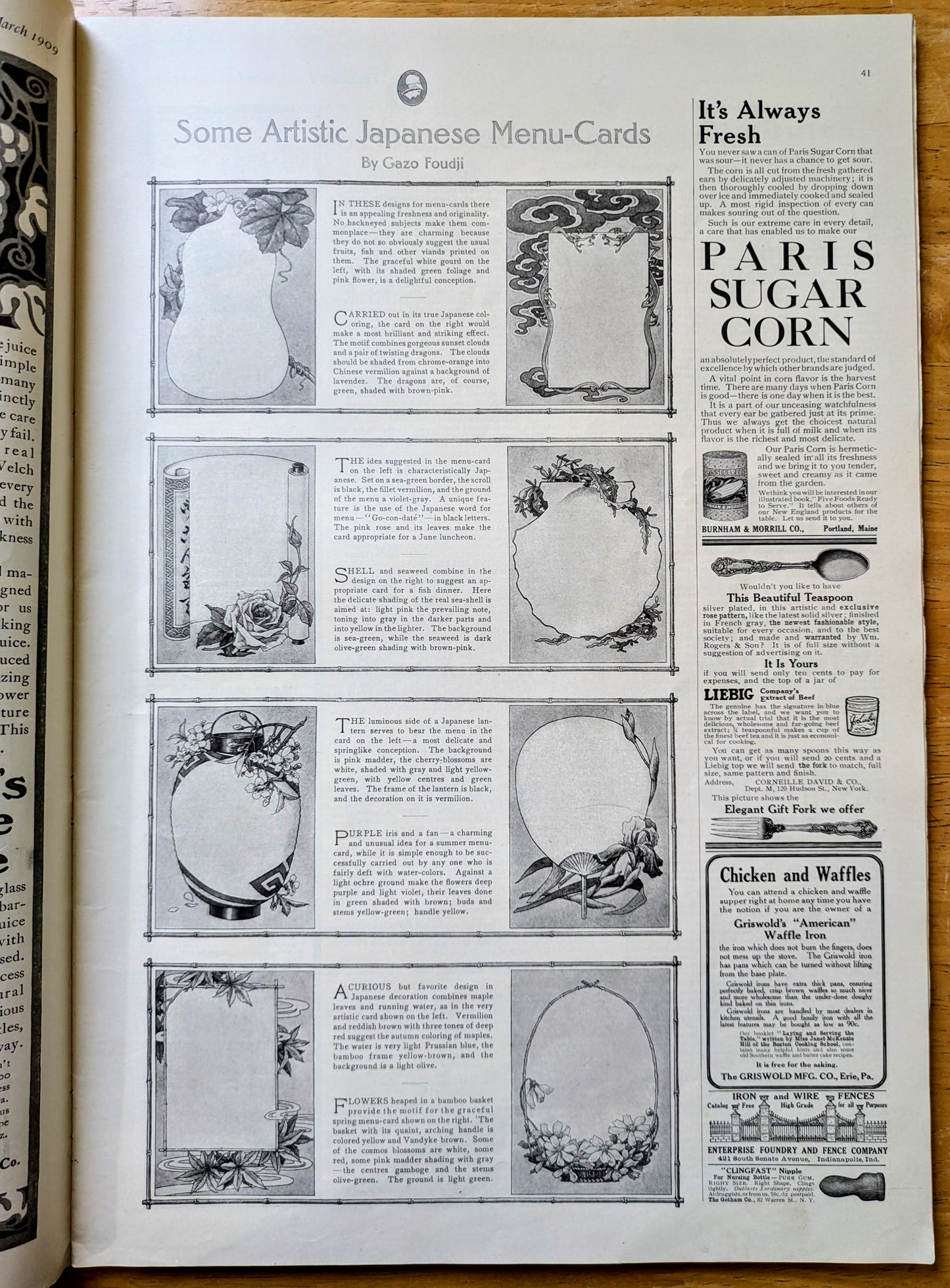 March 1909 The Ladies Home Journal Fashion Magazine - 100 Fashion Pictures - Antique Ladies Home Journal Large Print 1909 Issue