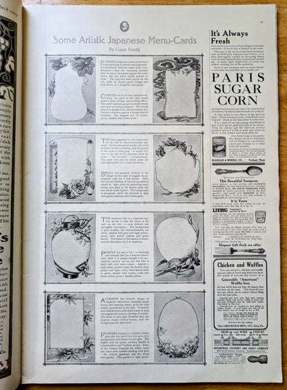 March 1909 The Ladies Home Journal Fashion Magazine - 100 Fashion Pictures - Antique Ladies Home Journal Large Print 1909 Issue