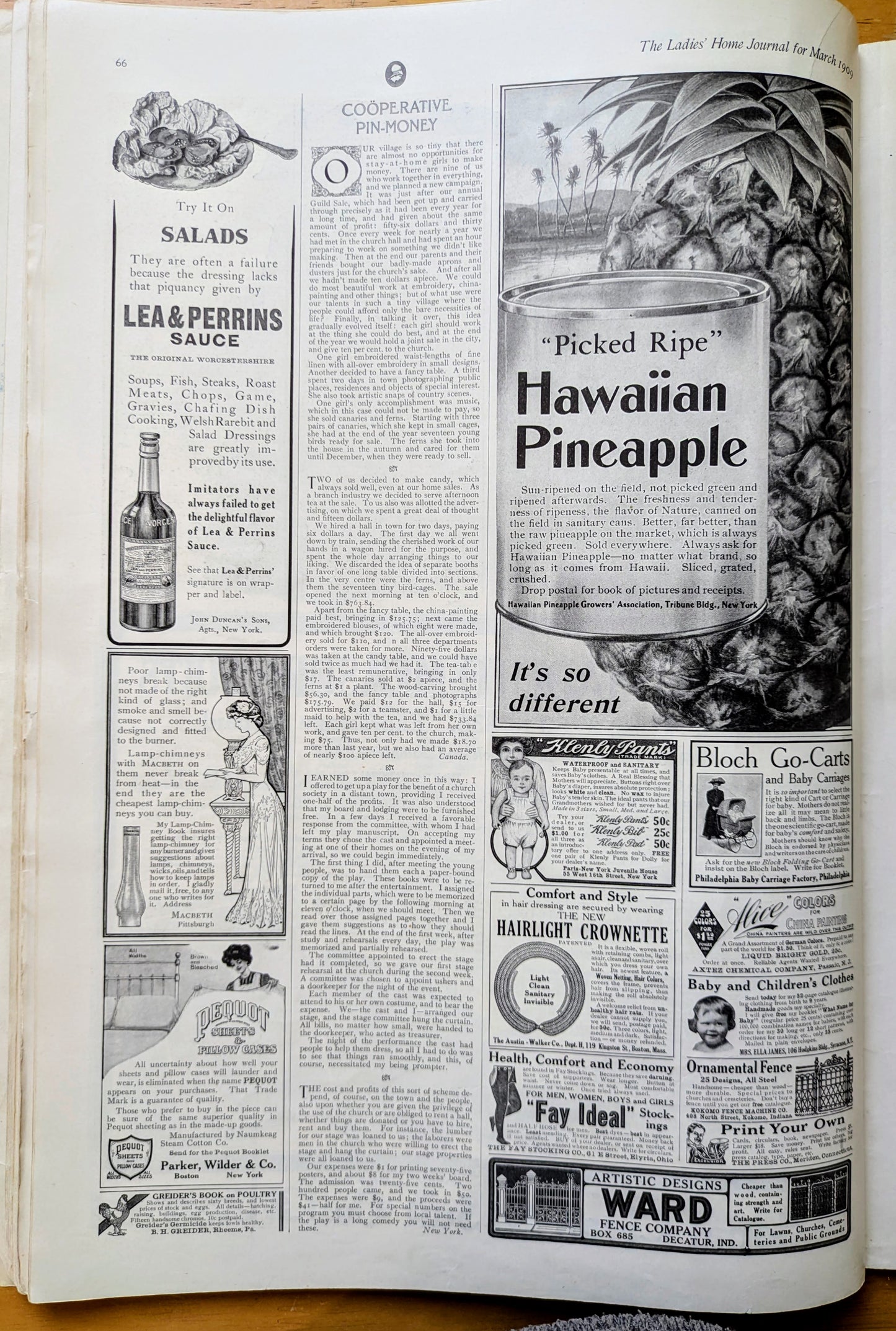 March 1909 The Ladies Home Journal Fashion Magazine - 100 Fashion Pictures - Antique Ladies Home Journal Large Print 1909 Issue
