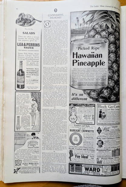 March 1909 The Ladies Home Journal Fashion Magazine - 100 Fashion Pictures - Antique Ladies Home Journal Large Print 1909 Issue