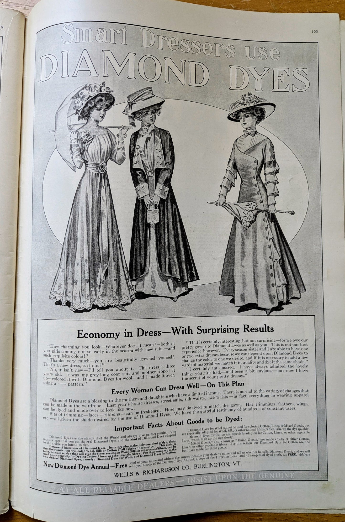 March 1909 The Ladies Home Journal Fashion Magazine - 100 Fashion Pictures - Antique Ladies Home Journal Large Print 1909 Issue