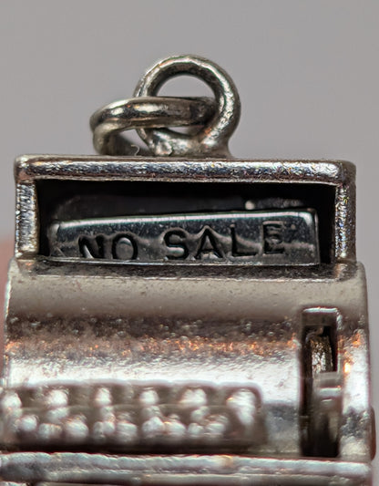 Sterling Cash Register Charm! - 3D, Opening Register Charm - Intricate Design, Beautiful Piece - Silver Cash Register Pendent / Cash Register Bracelet Charm