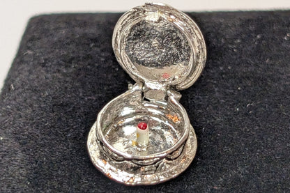 Moveable Happy Birthday Cake Charm - Stamped and Tested Sterling Silver - Birthday Cake Sterling Silver Charm - Articulated Charms