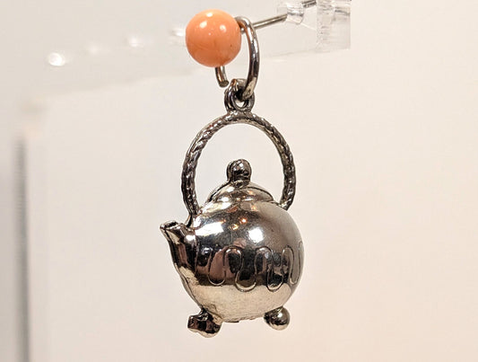 Vintage Paye Baker 925 Sterling Silver Teapot Charm -P&B Antique Hollow Teapot Pendant