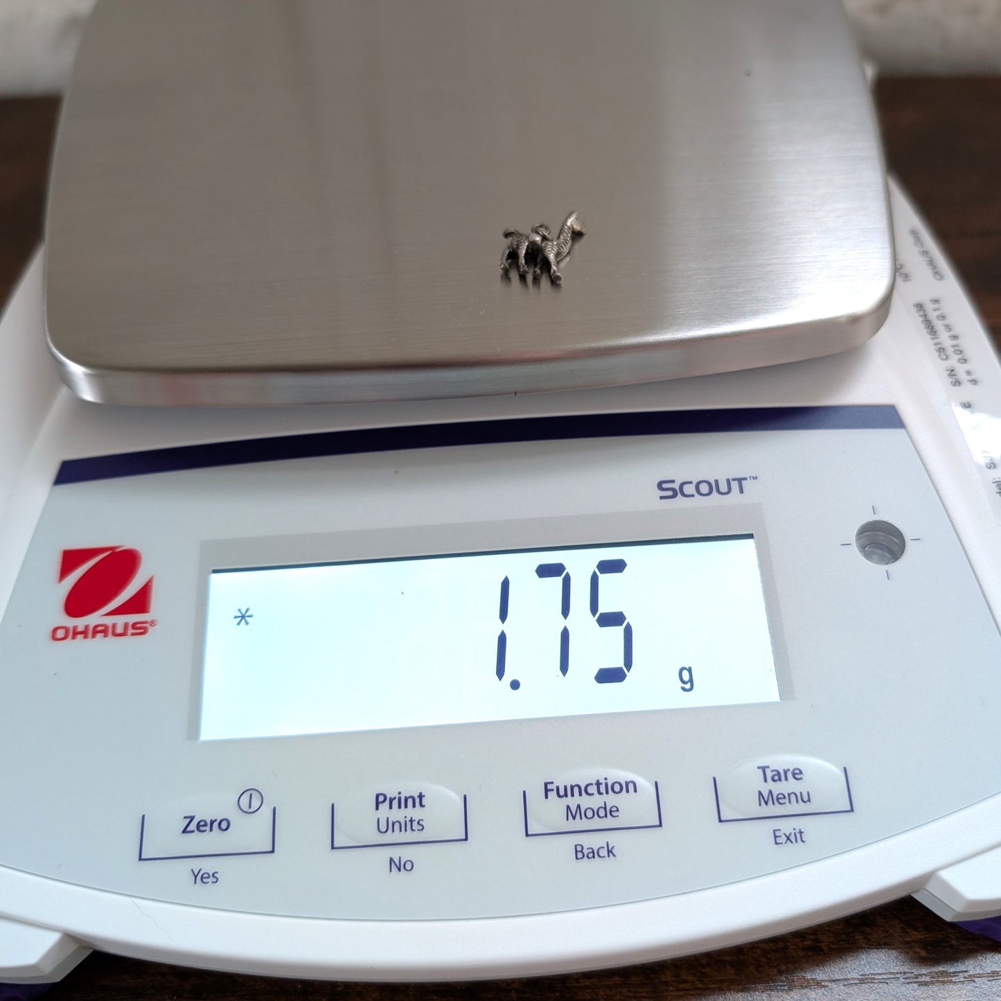 Vintage Sterling Llama Charm - 925 Silver Saddled Alpaca - 1.75 Grams